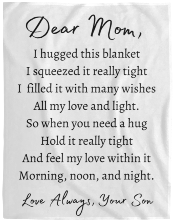 Dear Mom | Cozy Plush Fleece Blanket