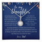 To My Daughter, Love Dad | Eternal Hope Necklace