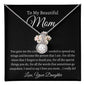 To My Beautiful Mom, Love Your Daughter | Eternal Hope Necklace
