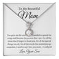 To My Beautiful Mom, Love Your Son | Eternal Hope Necklace