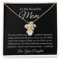 To My Beautiful Mom, Love Your Daughter | Alluring Beauty Necklace