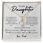 To My Daughter, Love Dad | Alluring Beauty Necklace