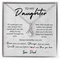 To My Daughter, Love Dad | Alluring Beauty Necklace