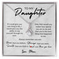 To My Daughter, Love Mom | Alluring Beauty Necklace