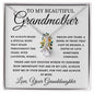 To My Beautiful Grandmother Love, Your Granddaughter | Alluring Beauty Necklace