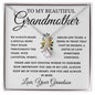 To My Beautiful Grandmother Love, Your Grandson | Alluring Beauty Necklace