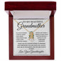 To My Beautiful Grandmother Love, Your Granddaughter | Alluring Beauty Necklace