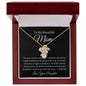 To My Beautiful Mom, Love Your Daughter | Alluring Beauty Necklace