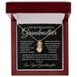 To My Beautiful Grandmother Love, Your Granddaughter | Alluring Beauty Necklace