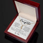 To My Daughter, Love Mom | Alluring Beauty Necklace