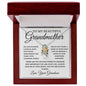 To My Beautiful Grandmother Love, Your Grandson | Alluring Beauty Necklace