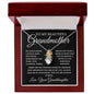 To My Beautiful Grandmother Love, Your Granddaughter | Alluring Beauty Necklace