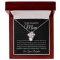 To My Beautiful Mom, Love Your Daughter | Alluring Beauty Necklace
