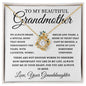 To My Beautiful Grandmother Love, Your Granddaughter | Love Knot Necklace