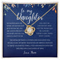 To My Daughter, Love Mom | Love Knot Necklace