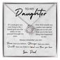 To My Daughter, Love Dad | Love Knot Necklace