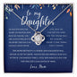To My Daughter, Love Mom | Love Knot Necklace