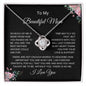 To My Beautiful Mom | Love Knot Necklace