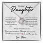 To My Daughter, Love Mom | Love Knot Necklace