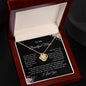 To My Beautiful Mom | Love Knot Necklace