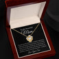 To My Beautiful Mom, Love Your Son | Love Knot Necklace