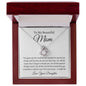 To My Beautiful Mom, Love Your Daughter | Love Knot Necklace