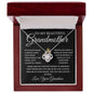 To My Beautiful Grandmother Love, Your Grandson | Love Knot Necklace