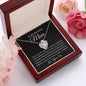 To My Beautiful Mom, Love Your Son | Love Knot Necklace
