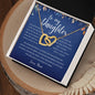To My Daughter, Love Mom | Interlocking Hearts Necklace