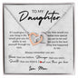 To My Daughter, Love Mom | Interlocking Hearts Necklace
