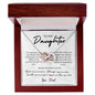 To My Daughter, Love Dad | Interlocking Hearts Necklace
