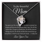 To My Beautiful Mom, Love Your Son | Forever Love Necklace