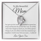 To My Beautiful Mom, Love Your Son | Forever Love Necklace