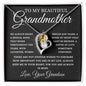 To My Beautiful Grandmother Love, Your Grandson | Forever Love Necklace