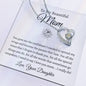 To My Beautiful Mom, Love Your Daughter | Forever Love Necklace