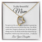 To My Beautiful Mom, Love Your Daughter | Forever Love Necklace