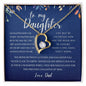 To My Daughter, Love Dad | Forever Love Necklace