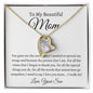 To My Beautiful Mom, Love Your Son | Forever Love Necklace