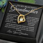 To My Beautiful Grandmother Love, Your Grandson | Forever Love Necklace