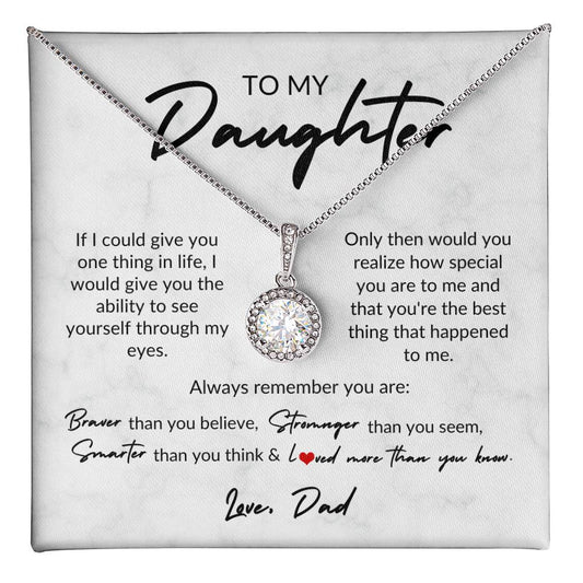 To My Daughter, Love Dad | Eternal Hope Necklace