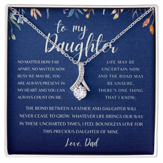 To My Daughter, Love Dad | Alluring Beauty Necklace