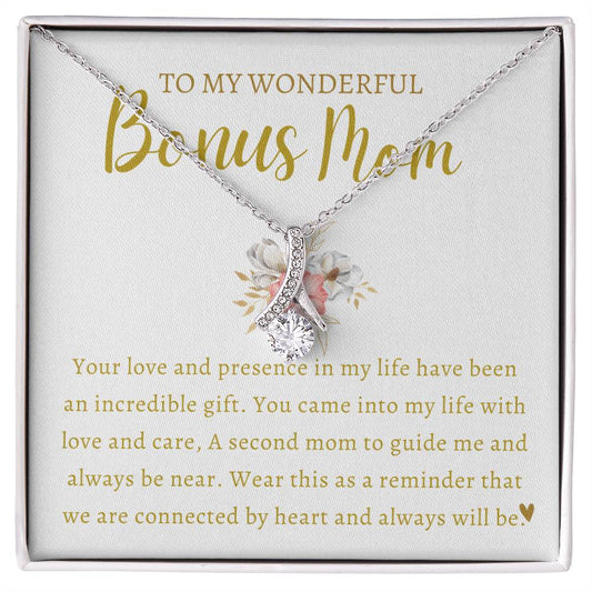 To My Wonderful Bonus Mom | Alluring Beauty Necklace