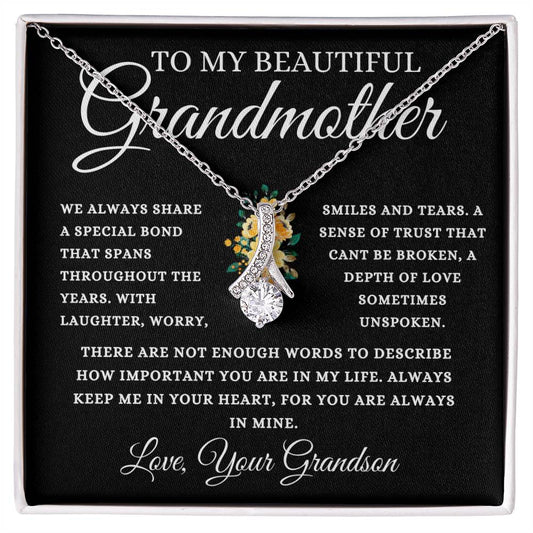 To My Beautiful Grandmother Love, Your Grandson | Alluring Beauty