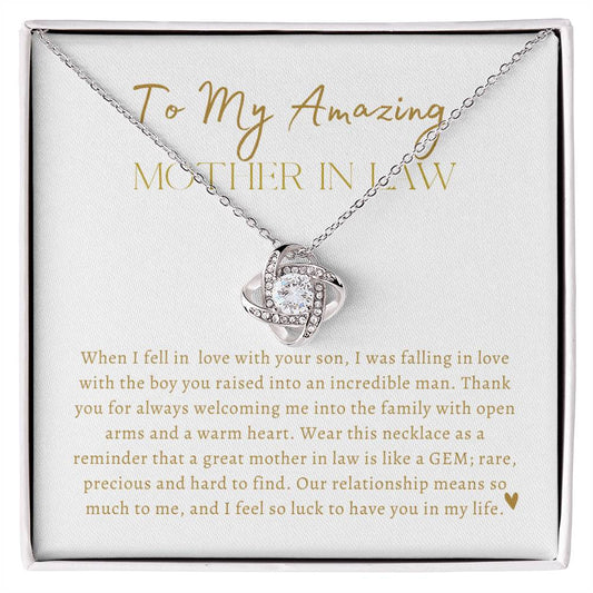 To My Amazing MIL | Love Knot Necklace