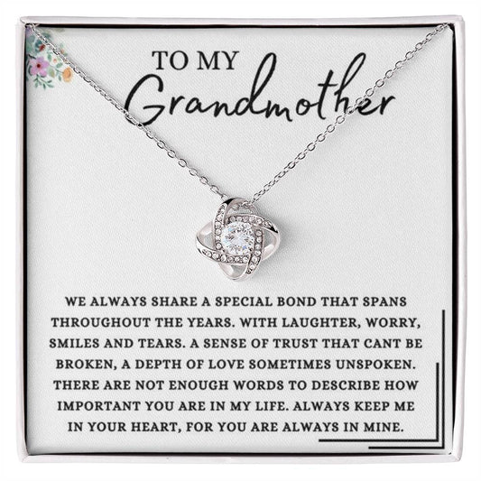 To My Grandmother | Love Knot Necklace