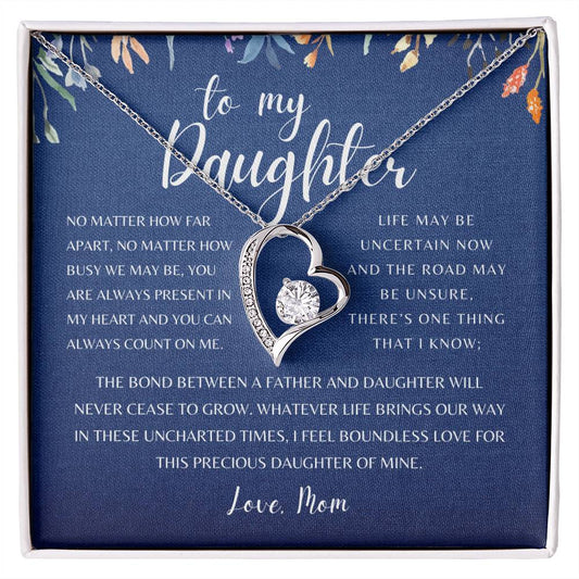 To My Daughter, Love Mom | Forever Love Necklace